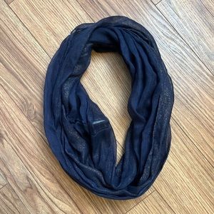 Navy glittery scarf